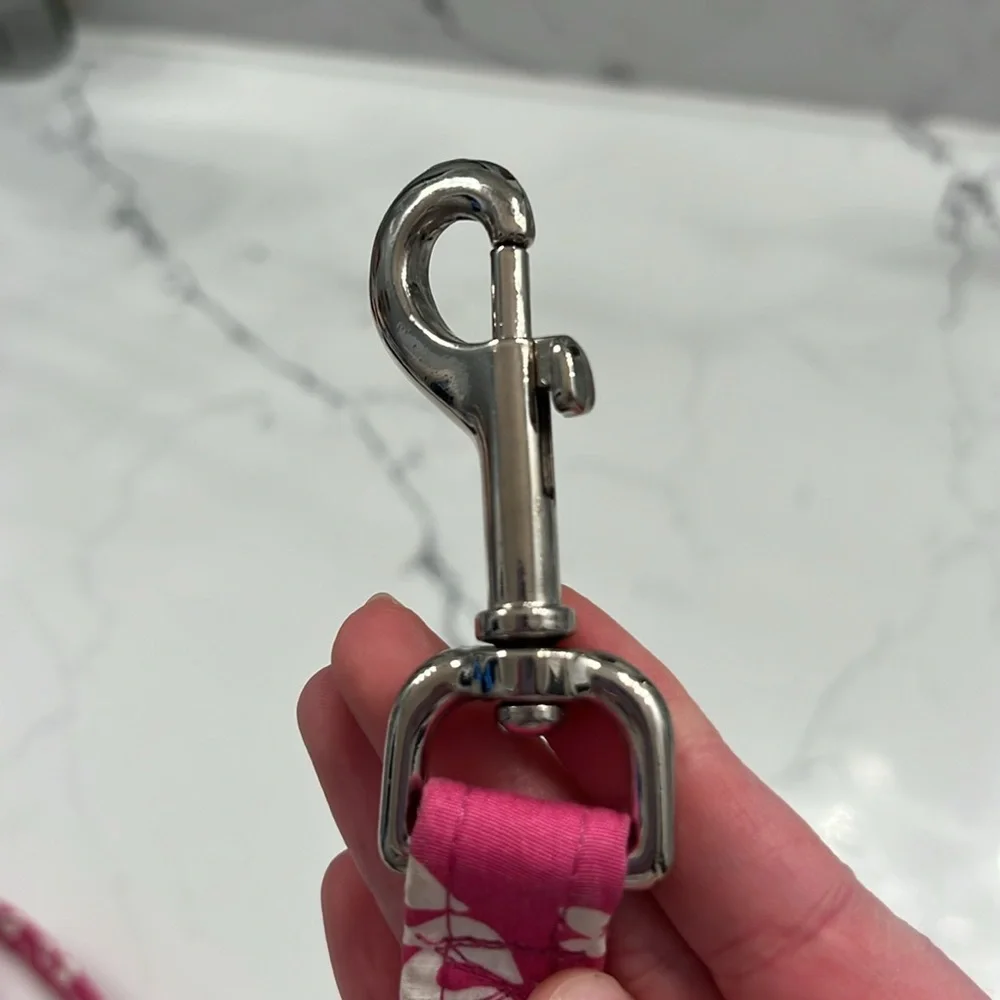 Pink Floral Print Dog Leash